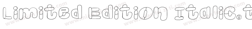 Limited Edition Italic.ttf字体转换